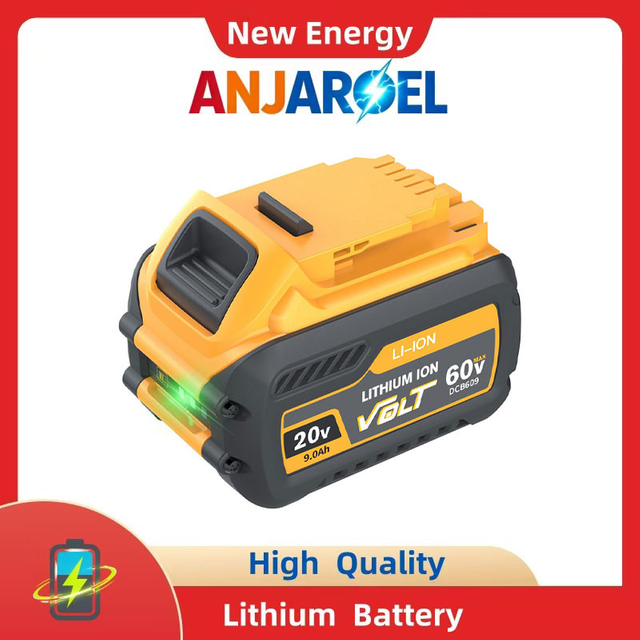 ANJAROEL 20V/60V Li-ion Replacement Battery for DeWalt Tools