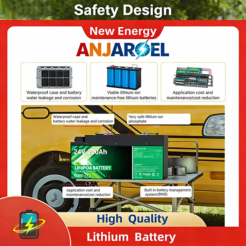 24V 200Ah LiFePO4 Deep Cycle Battery